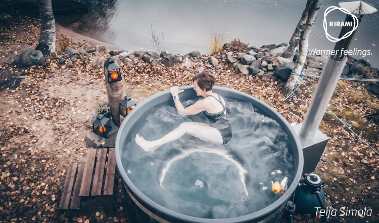 Teija Simola | Wassergymnastik im Badefass kann auch die Rehabilitation unterstützen | Kirami