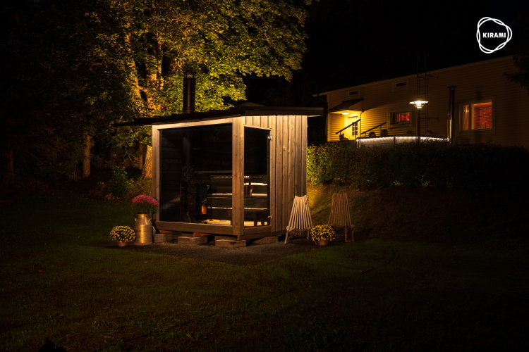 In der FinVision® Sauna fühlen Sie zu jeder Zeit die Verbindung nach „draußen“. | Kirami - Warmer feelings