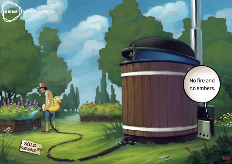 Leeren Sie den Badefass | Kirami