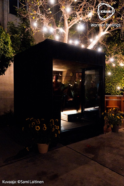 Finnische Sauna mit einem Touch des Ziellandes | Kirami FinVision® -sauna