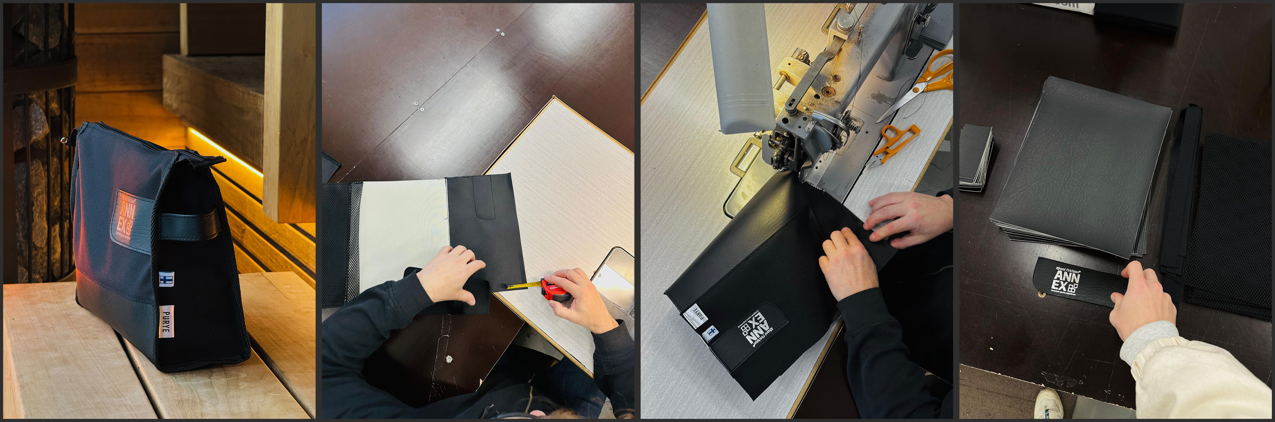 Kirami FinVision® Experience – saunapussi M valmistus