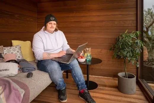 Kirami FinVision® -lounge M Misty - Sommerbüro!