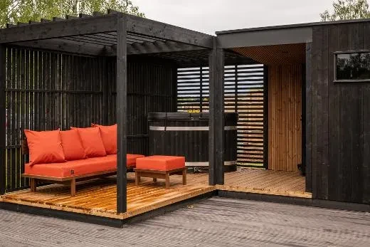 Die Kirami FinVision® -Pergola Misty in hochwertiger Ausführung und formvollendetem Design