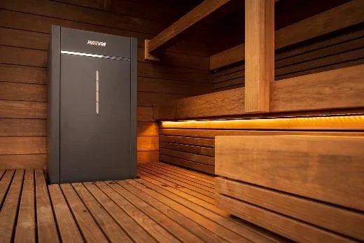 Kirami FinVision® -sauna Nordic misty, Harvia Virta Combi 10,8 kW Elektro - Ofen