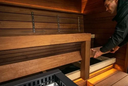 Kirami FinVision® -Sauna M Misty  - moderne Außensauna.