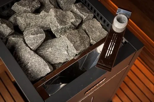 Kirami FinVision® -sauna M Misty, Harvia Virta Combi 10,8 kW - elektrische Saunaheizung